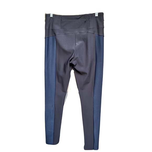 Athleta Size Medium Stellar Colorblock Ankle Pants - Blue and Black - EUC - Picture 2 of 6